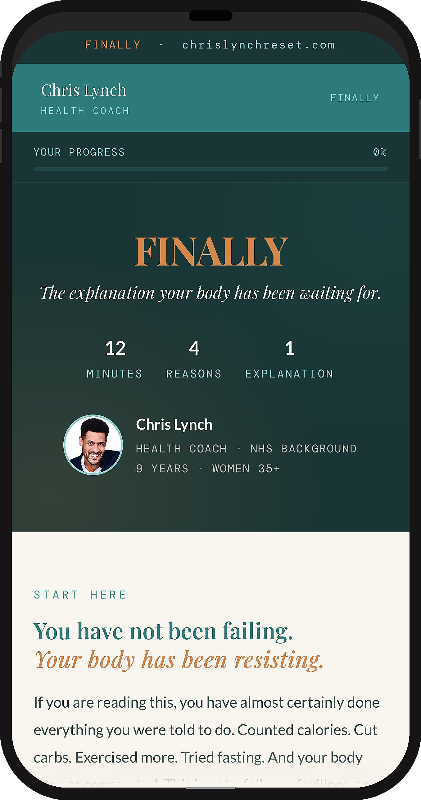 FINALLY — The explanation your body has been waiting for